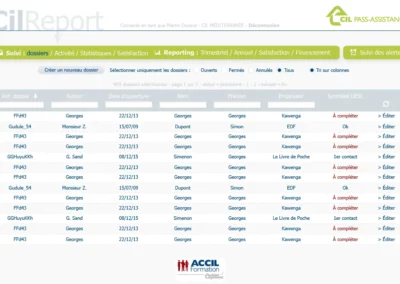CilReport - Extranet métier Action Logement Services - dossier