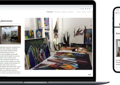 Site web de Julie Bessard, artiste plasticienne