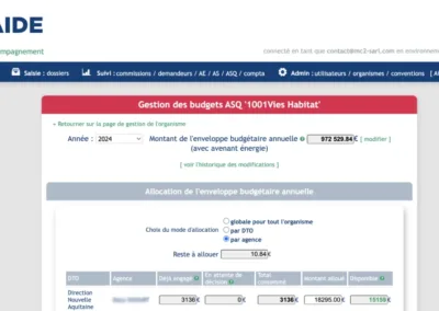 Soli'AIDE - Extranet métier Soli’AL - gestion des budgets d'Aide sur Quittance